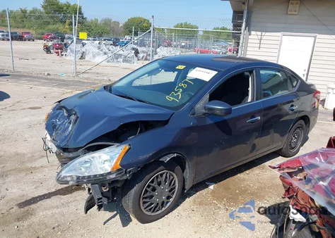 2013 Nissan Sentra S z USA, uszkodzony, nr VIN 3N1AB7AP9DL793975